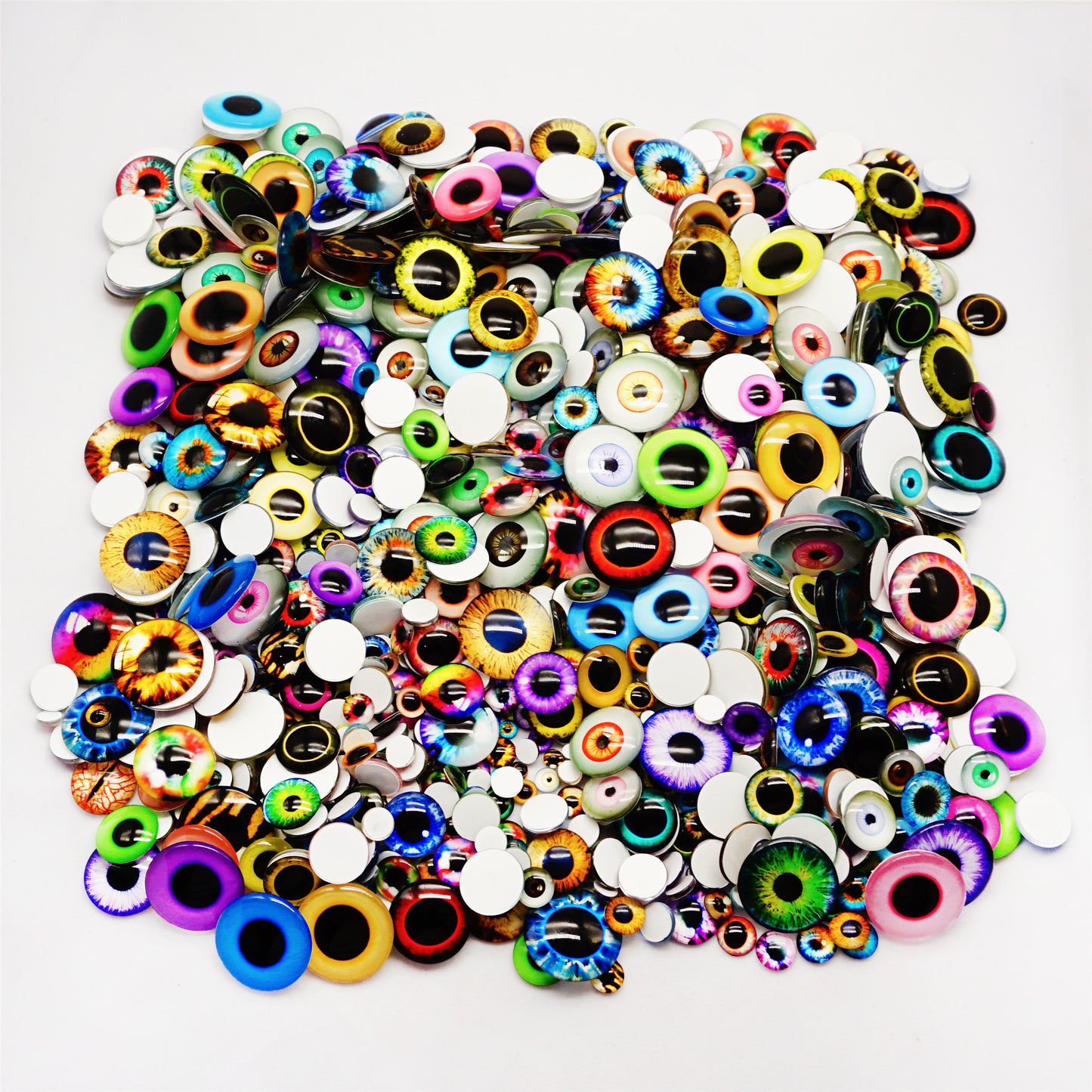 30MM 60PCS Glass Dragon Eye Cabochons for DIY Jewelry Making