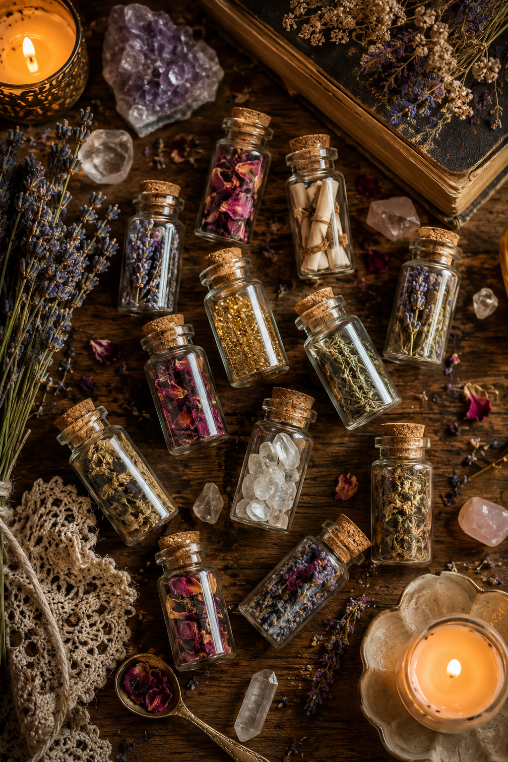 90Pcs 10ml Mini Glass Bottles with Cork Stoppers Small Vials Jars DIY Craft