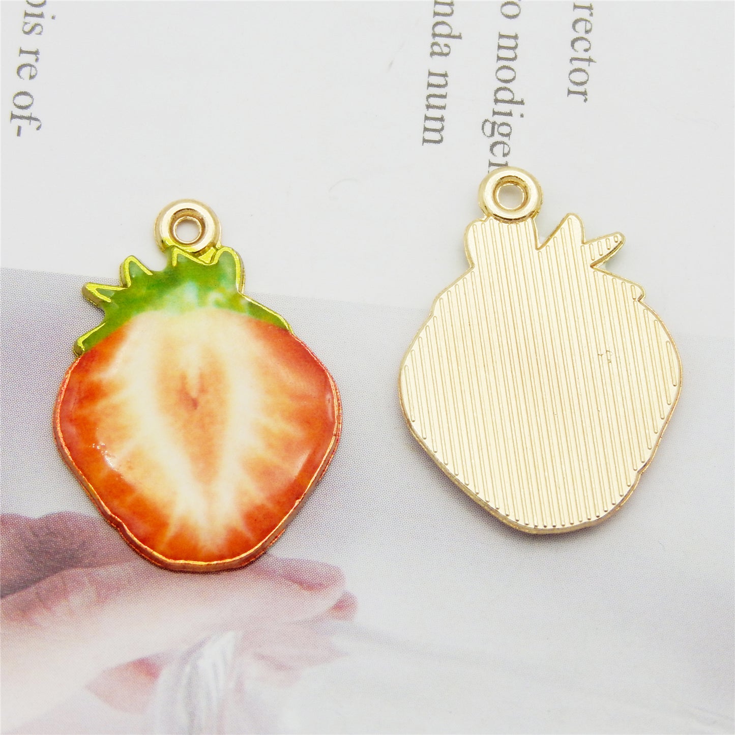 Strawberry Charms 40pcs