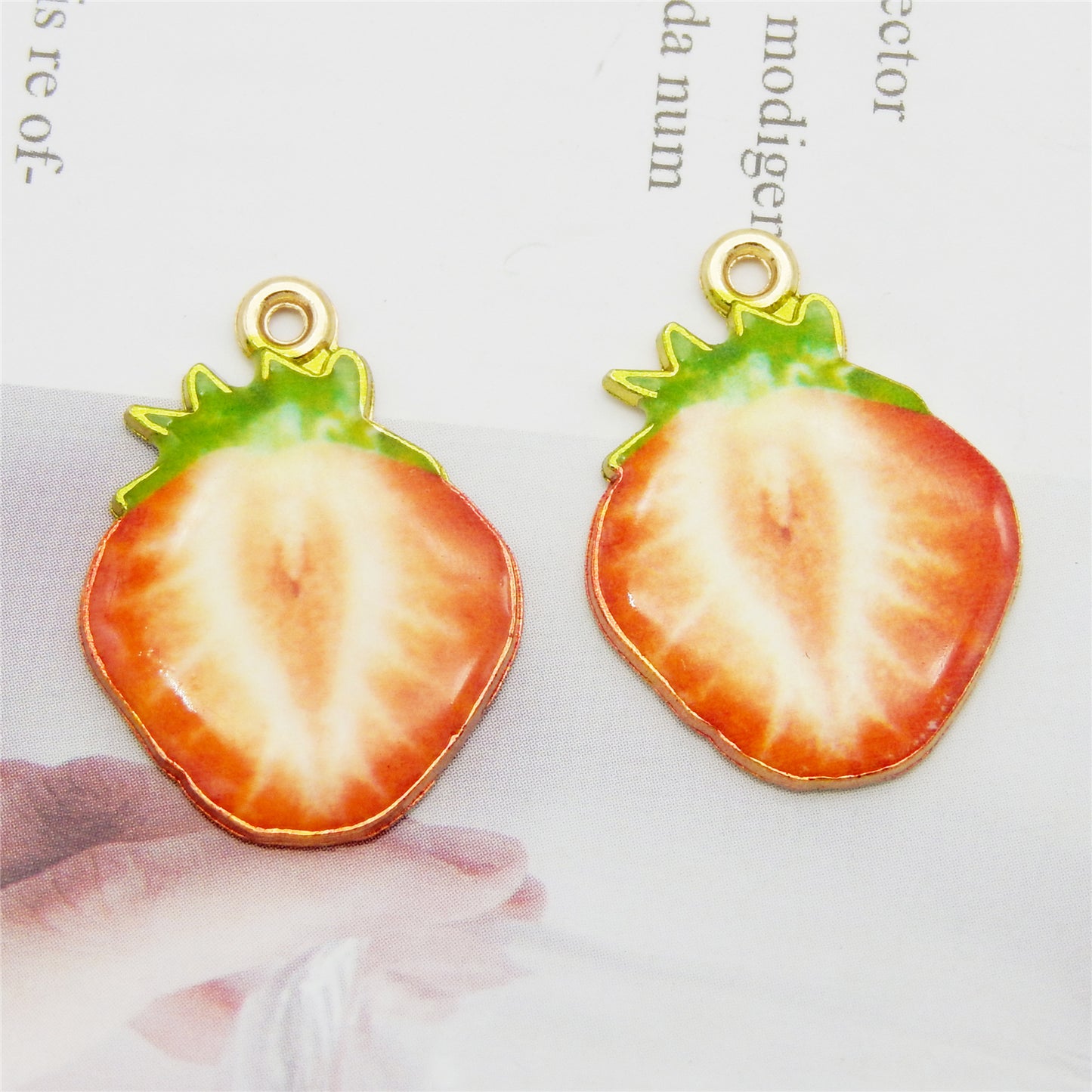Strawberry Charms 40pcs