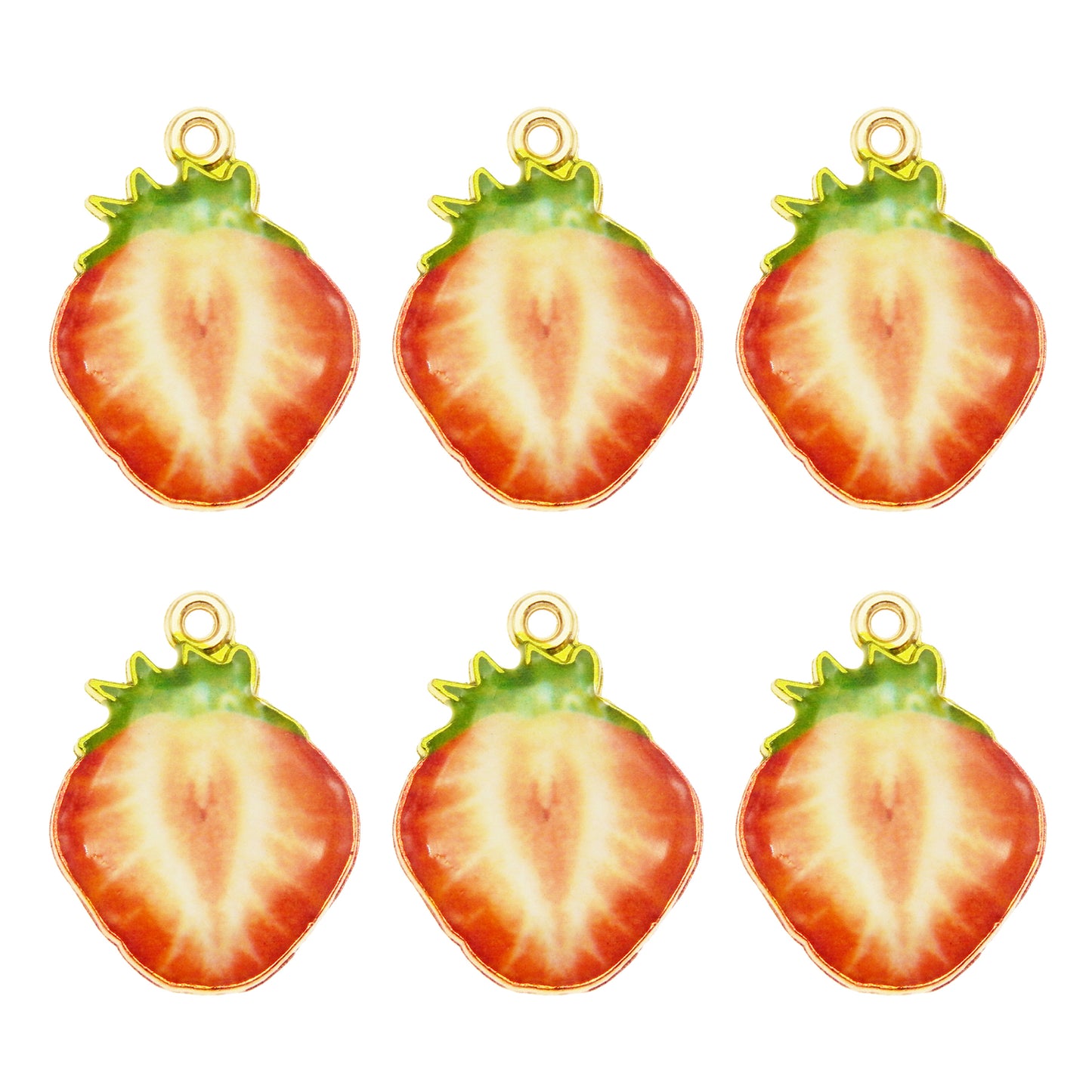 Strawberry Charms 40pcs