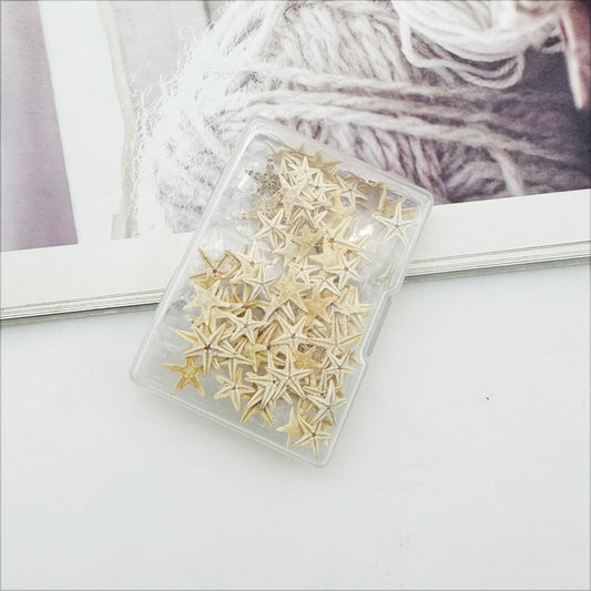 JJGQAZ 1 Box 100PCS Small Tiny Medium Starfish for Crafts Natural Star Starfish for Wedding Beach Theme Party, Home Decorations DIY Jewelry
