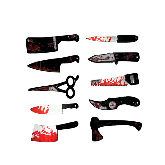 JJGQAZ 50pcs Halloween Jewelry Charms Mini Horror Scissors
