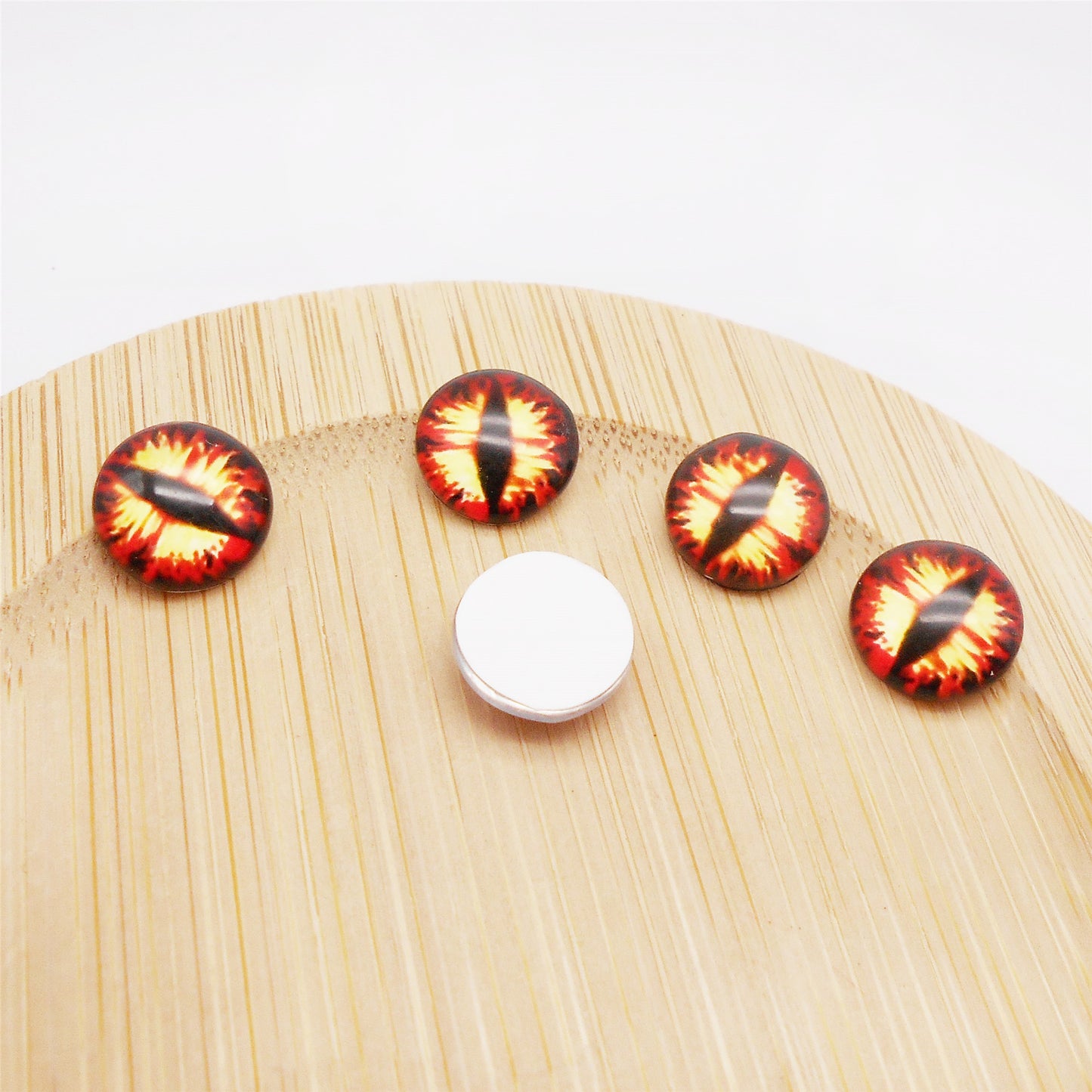 30MM 60PCS Glass Dragon Eye Cabochons for DIY Jewelry Making