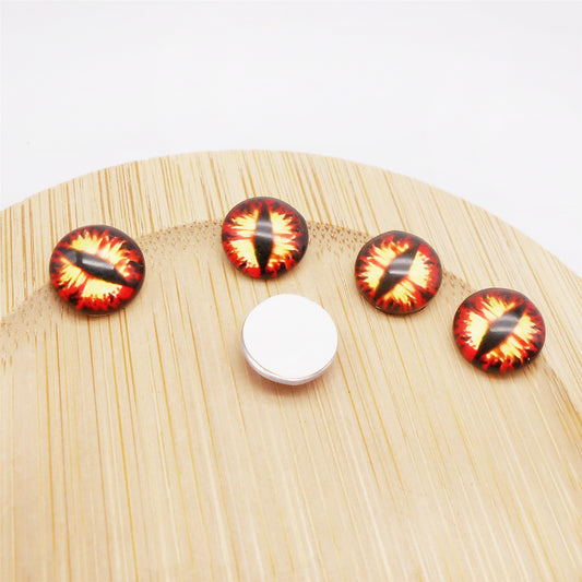 30MM 60PCS Glass Dragon Eye Cabochons for DIY Jewelry Making