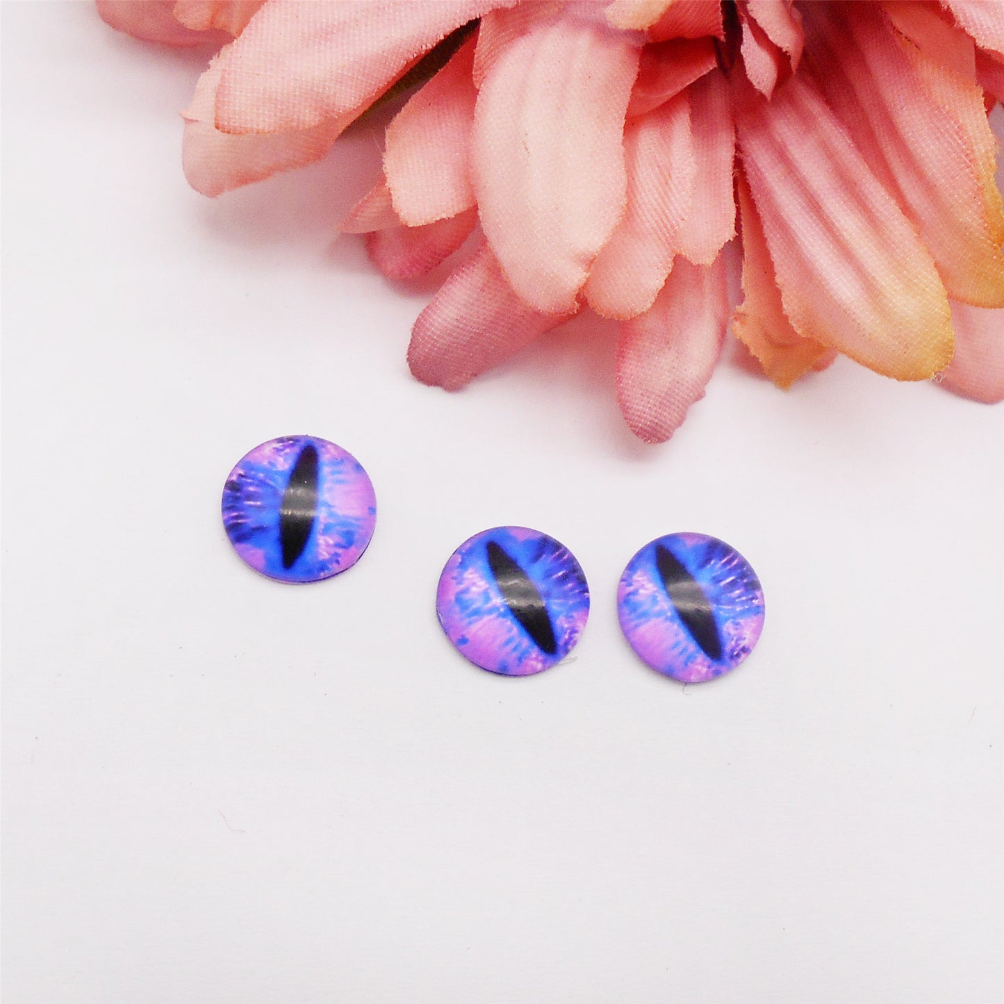 30MM 60PCS Glass Dragon Eye Cabochons for DIY Jewelry Making