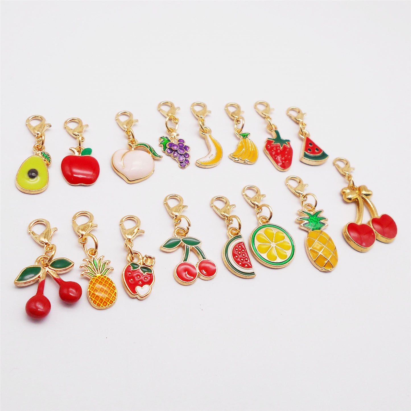 JJGQAZ 32 Pieces Fruit Charms for Jewelry Making