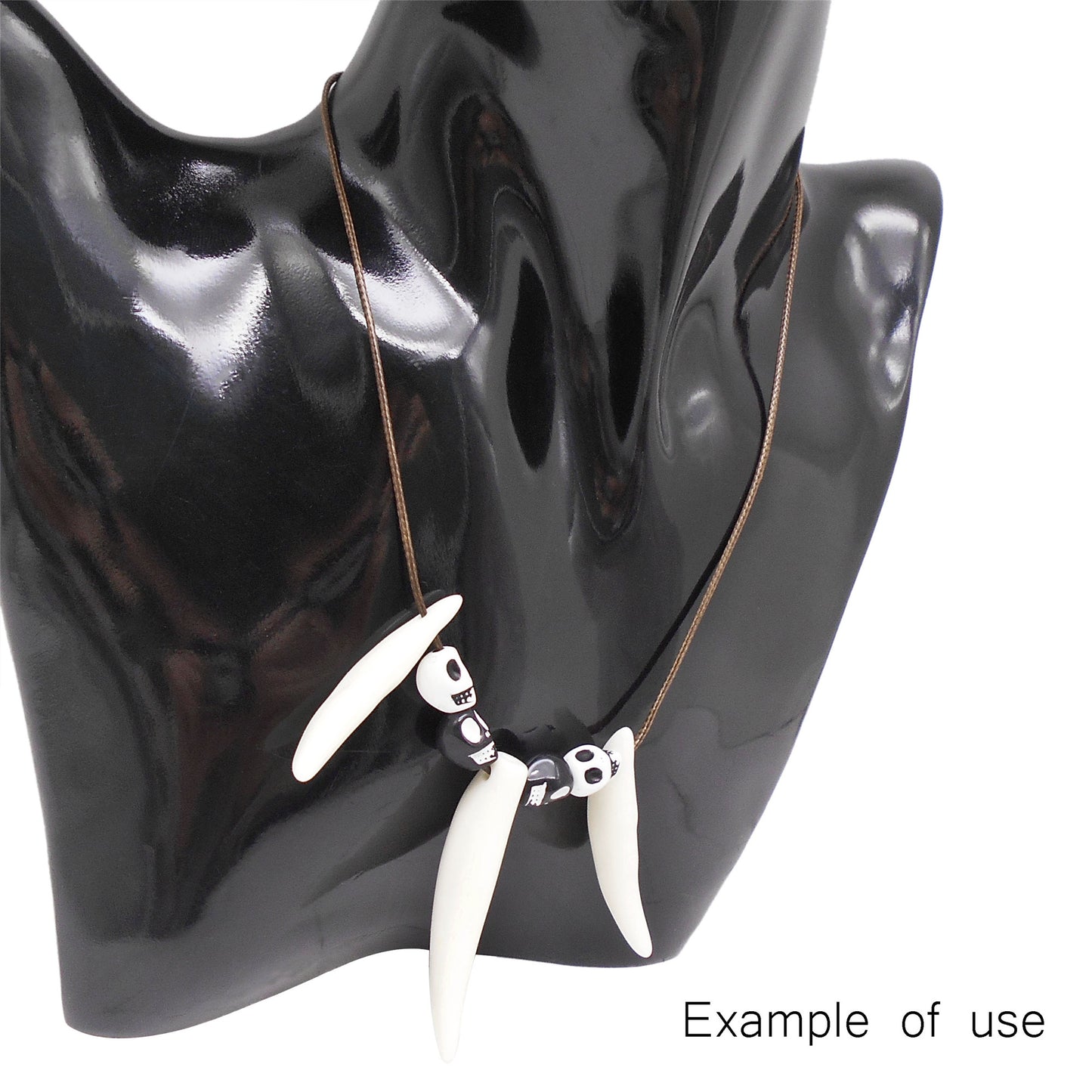 60 Pieces Artificial Wolf Teeth Charms