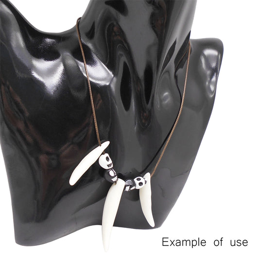 60 Pieces Artificial Wolf Teeth Charms