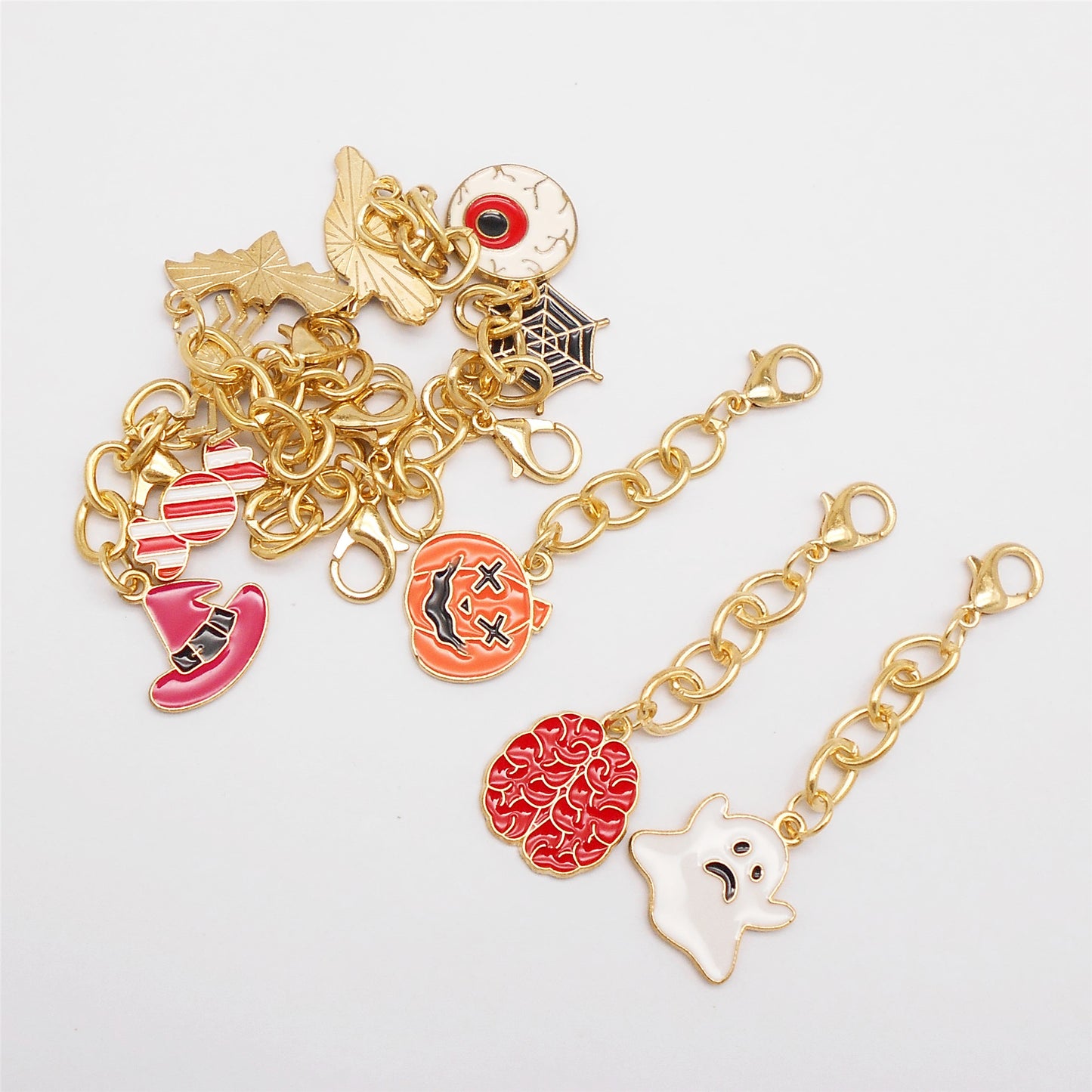 40 Pcs Halloween Keychain Party Favors for Women Bag Charm Supplies