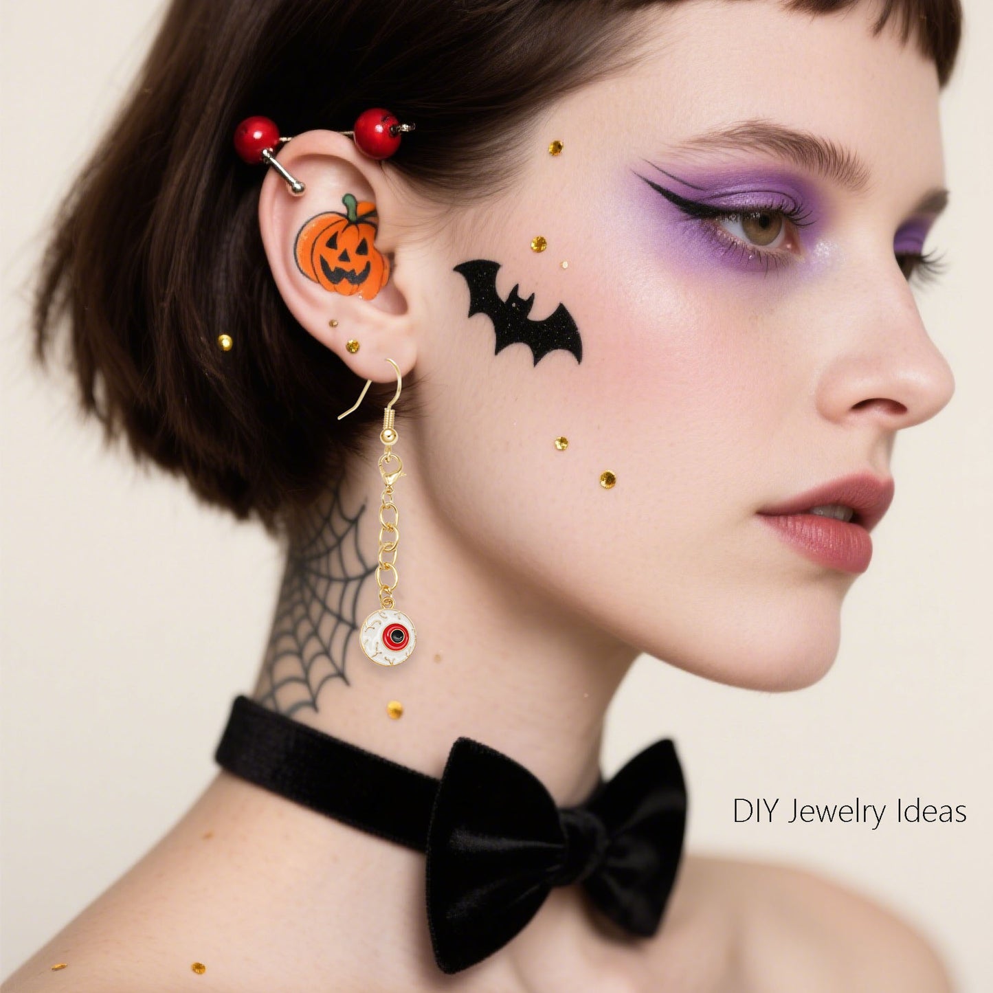 40 Pcs Halloween Keychain Party Favors for Women Bag Charm Supplies