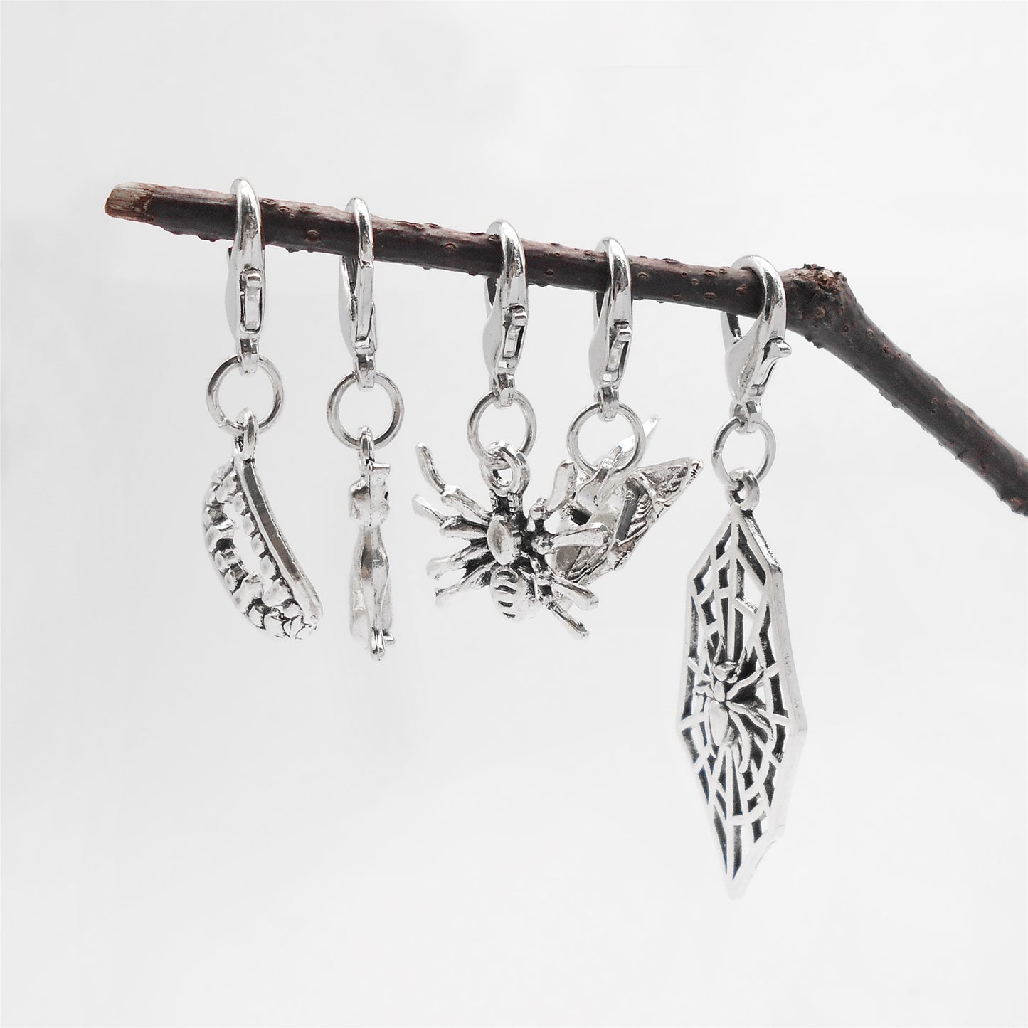 80PCS Halloween Charms with Lobster Clasp for Jewelry Making