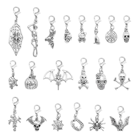 80PCS Halloween Charms with Lobster Clasp