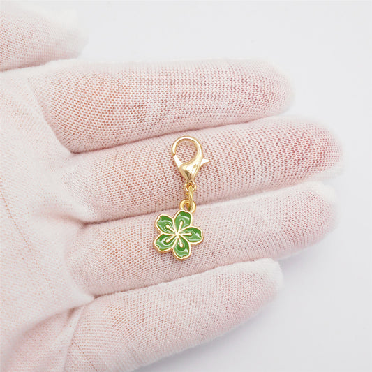 50 Pieces Assorted Enamel Charms with Lobster Clasps for Jewelry Making
