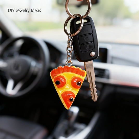 20/100 PCS Resin Pizza Charms Pendant