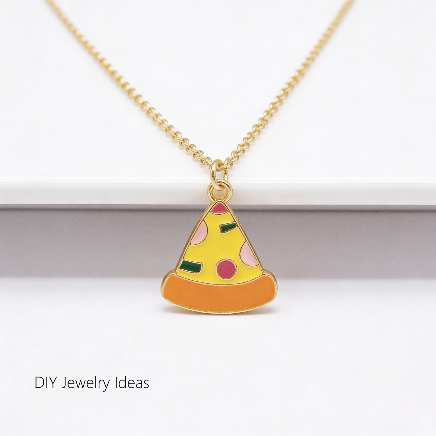 20/100 PCS Resin Pizza Charms Pendant