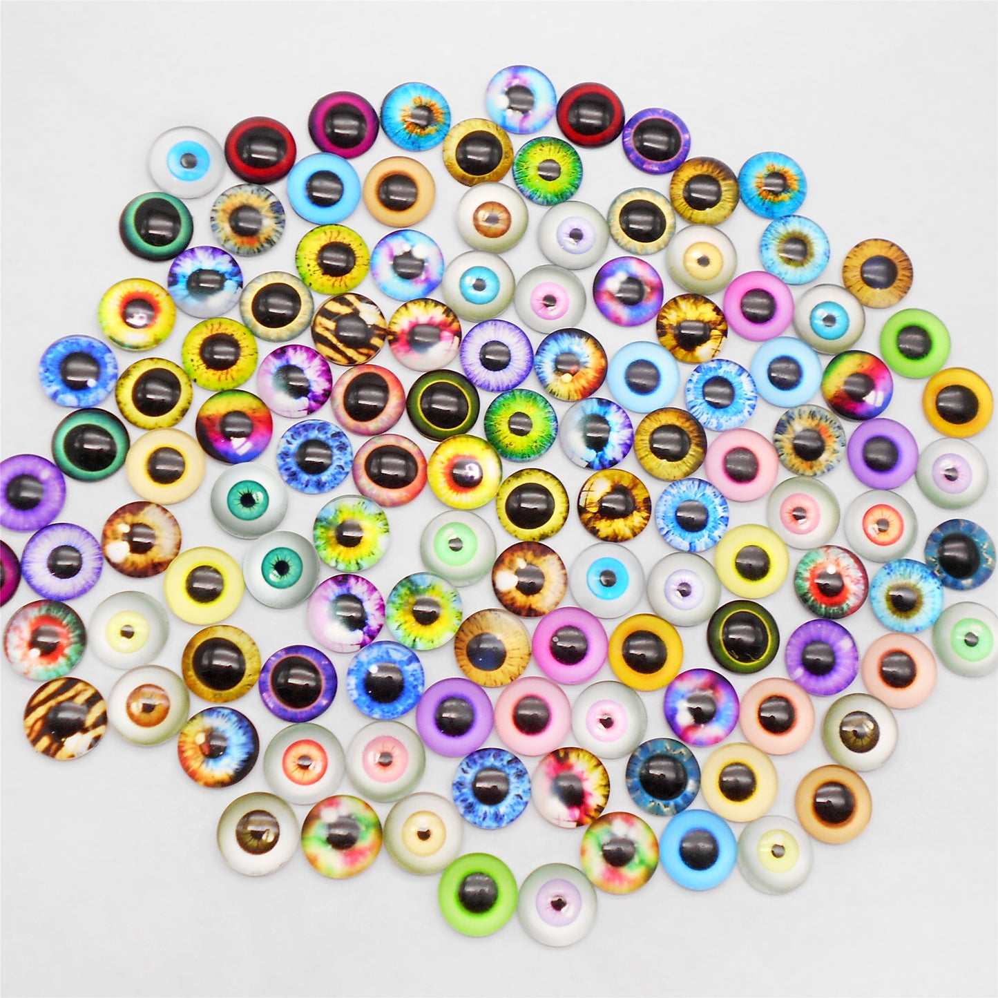 30MM 60PCS Glass Dragon Eye Cabochons for DIY Jewelry Making