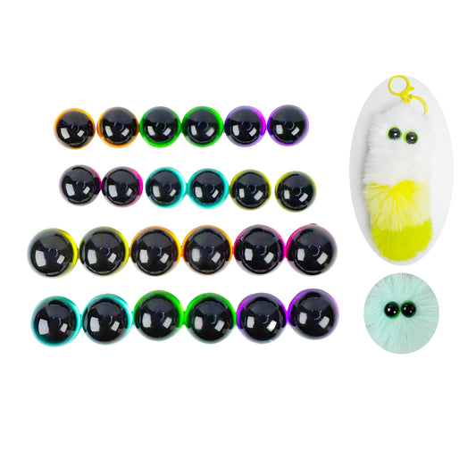 80 Pairs High Dome Glass Eyes